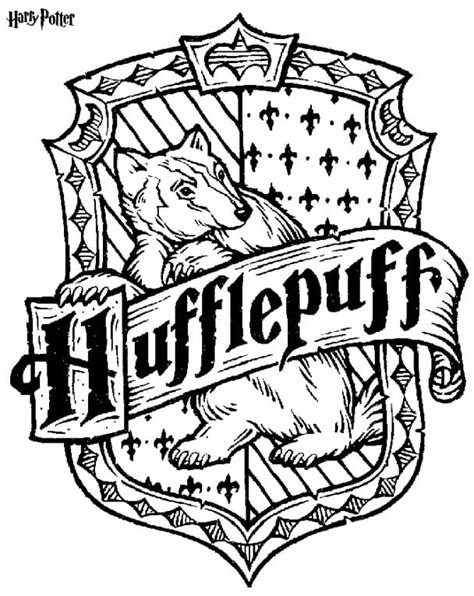 hufflepuff coloring page  print  color