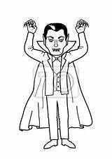 Dracula Malvorlage Vampir Ausmalbild sketch template