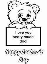Fathers Procoloring Birthday Scribblefun Message sketch template