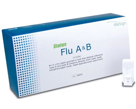 flu test lifesign status flu    qualitative test kit