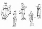 Grecia Antica Disegni Colorare Griegas Mujeres Griechische Griekse Griega Vrouwen Malvorlage Ausmalbilder Griego Dellantica Große Grote sketch template