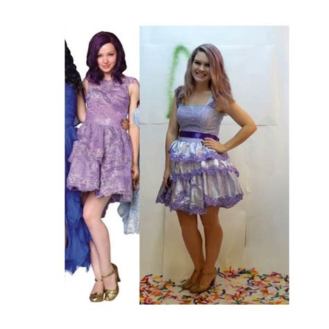 {day 367} mal from disney s descendants short purple dress