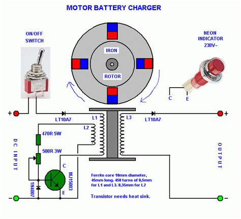 energy motor generator circuit diagram