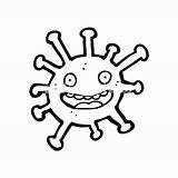 Germ Cartoon Virus Germs Coloring Vector Drawing Pages Stock Sheets Illustration Lineartestpilot Happy Getdrawings Depositphotos sketch template