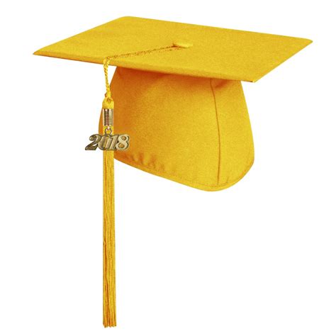 matte gold graduation cap  tasselhigh school