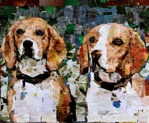 beagles collage  canvas     artist samuel price www