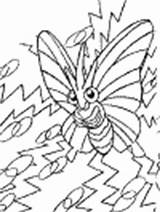 Pokemon Coloring Pages Type Poison Venomoth Ws sketch template