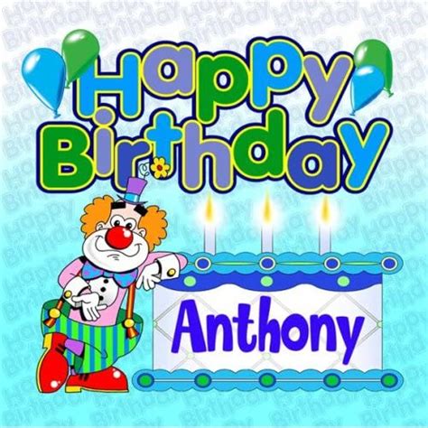 happy birthday anthony   birthday bunch  amazon  amazoncom