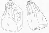 Bottle sketch template