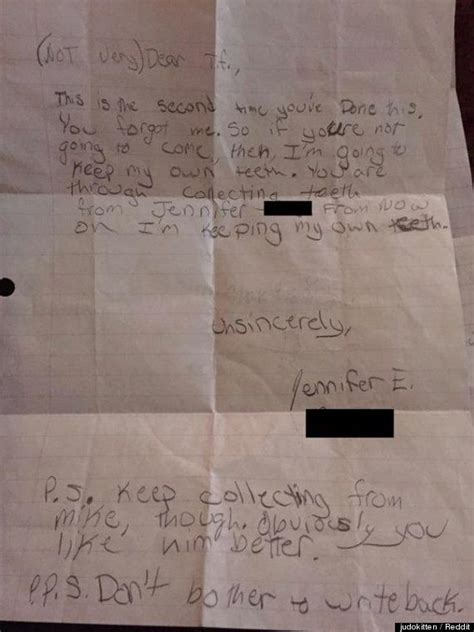 This Nine Year Old Girl S Passive Aggressive Note To The Tooth Fairy Is