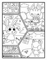 Crossing Wonderful Nyan Hime Villagers Horizons Timmy Ausmalen sketch template