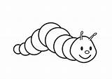 Caterpillar Coloring Clipart Pages sketch template