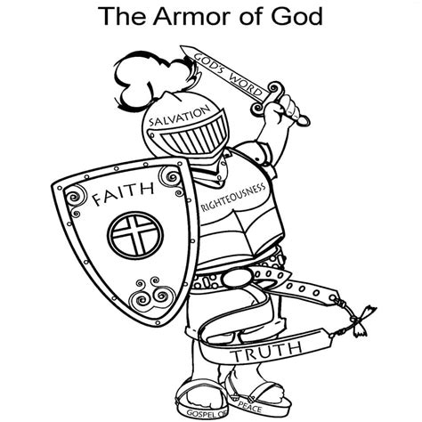 printable armor  god activities  sunday school zone
