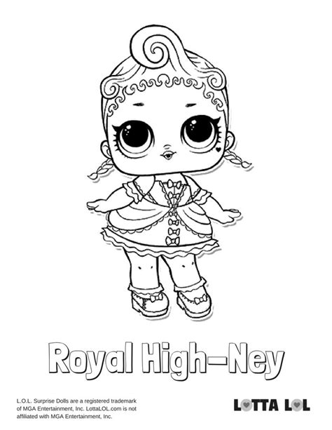 royal high ney coloring page lotta lol cicek boyama sayfalari cocuk