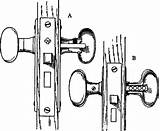 Door Knobs Escutcheons Fig sketch template