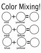 Colors Color Preschool Kindergarten Primary Secondary Worksheet Mixing Pdf Chart Worksheets Activities Learning sketch template