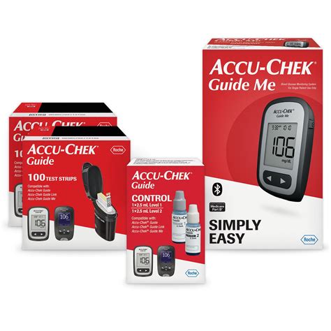 accu chek guide  glucose monitor kit  diabetic blood sugar testing guide  meter