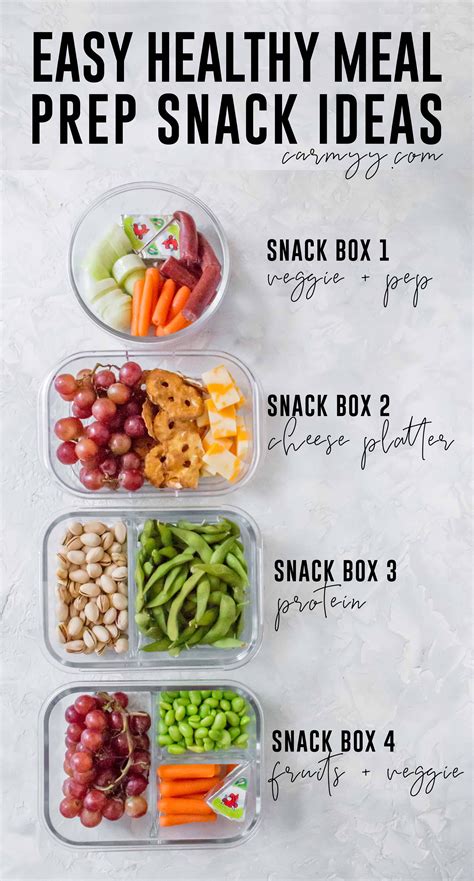 Easy Healthy Meal Prep Snack Ideas Recipe Meal Prep Snacks Easy