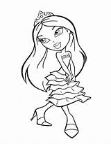 Princess Coloring Pages Cute Cartoon Kids sketch template
