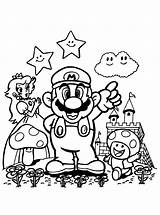 Coloring Mario Odyssey Super Pages Popular Printable sketch template