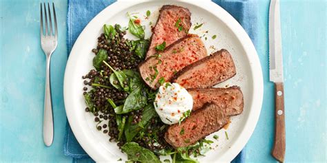 best smoked paprika steak and lentils with spinach recipe how to make