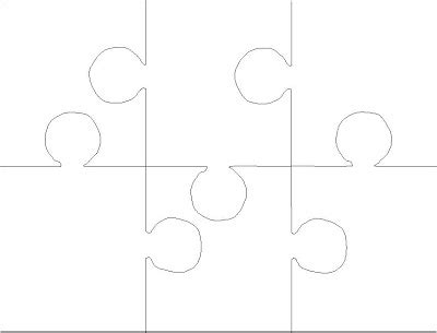 piece jigsaw puzzle template    software