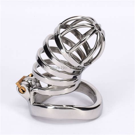 Sodandy Stainless Steel Male Chastity Belt Metal Cock Cage Devices