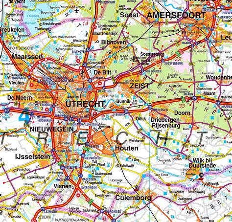 koop landkaart nederland falk  met weekplanning met