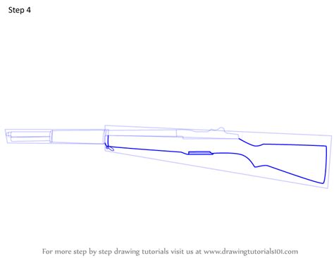 Learn How To Draw A M1 Garand Rifle Rifles Step By Step Drawing