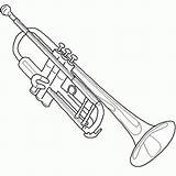 Trompeta Musique Instrumentos Musicales Trompette Instrumento sketch template