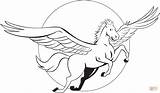 Coloring Pages Pegasus Pony Flying Little Printable Pegas Color Supercoloring Drawing Print sketch template