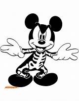 Mickey Halloween Mouse Coloring Pages Clipart Disney Skeleton Clip Minnie Pumpkin Disneyclips Gif Wonders Library Witch Friends Printable Popular sketch template