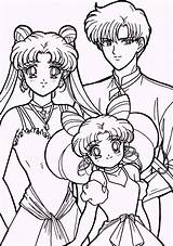 Sailor Moon Coloring Pages Girls Sailormoon Mamoru Chibiusa Dibujos Usagi Anime Sheets Book Colorear Drawing Kids Adult Printable Colouring Dibujar sketch template