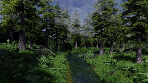 forest scene 3d model cgtrader