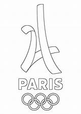 2024 Paris Logo Coloring Olympic Games Pages Kids Olympics Print Sport Simple Neymar Color Adult Jr Justcolor Events Athletics sketch template