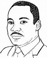Coloring Luther Martin King Jr Mlk Pages Drawing Clipart Sketch Print Dr Preschool Nelson Mandela Drawings Color Printable Sheets Portrait sketch template