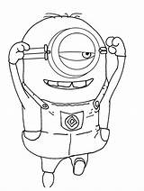 Coloring Pages Eyes Minion Despicable Printable Popular sketch template