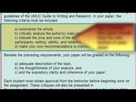 write  academic critique assignment critique  academic