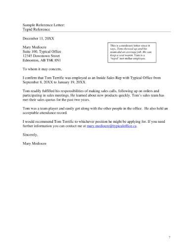 professional recommendation letters   ms word