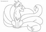 Vulpix Coloring Pokemon Pages Ninetales Printable Getdrawings Getcolorings Colorings Kids Color sketch template