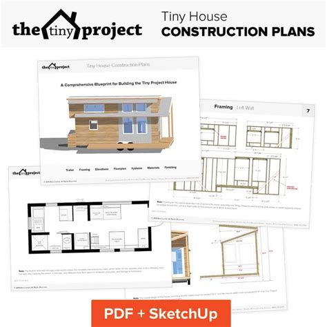 tiny project tiny house floor plans construction  sketchup