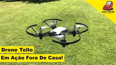 drone dji tello voando outdoor  melhor mini drone  mundo brasil portugues br youtube