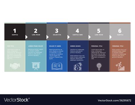 steb step infographic business education vector image