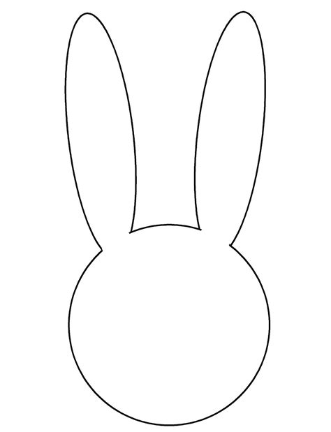 printable felt bunny pattern