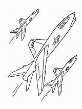 Colorat Avioane Planse Avion Armata Racheta Getcolorings Universdecopil Rachete sketch template