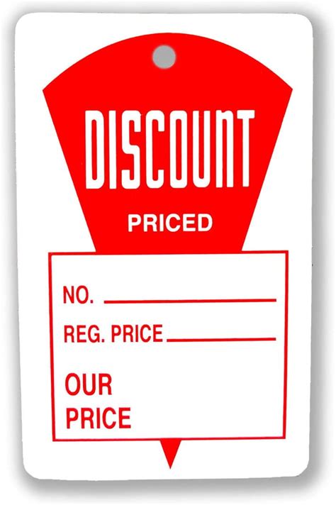 regular price  price tags      red white discount priced labels  pack