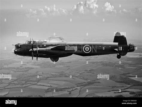 specially adapted dambuster lancaster bomber type  stock photo