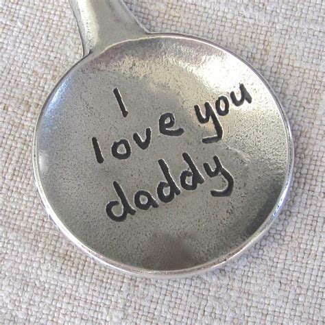 Pewter Love You Daddy Spoon ~ T Wrapped By Chapel Cards