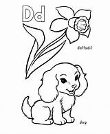 Coloring Dog Alphabet Letter Pages Daffodil Activity Abc Kids Sheet Preschool Sheets Color Letters Print Honkingdonkey Classic Learn Popular Primary sketch template
