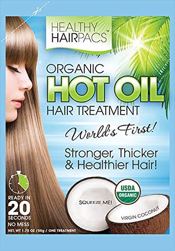 hot oil hair treatment organic coconut by healthy hairpacs 4 pack